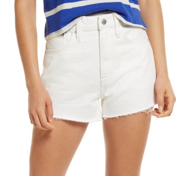 MADEWELL High-Rise Denim Short in Tile White Sz.27 - Picture 2 of 11